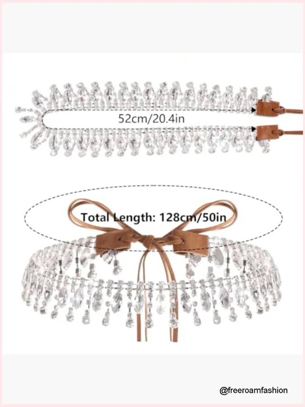 Rhinestone Cowboy Hat Band Adjustable Western Hat Accessories for Party